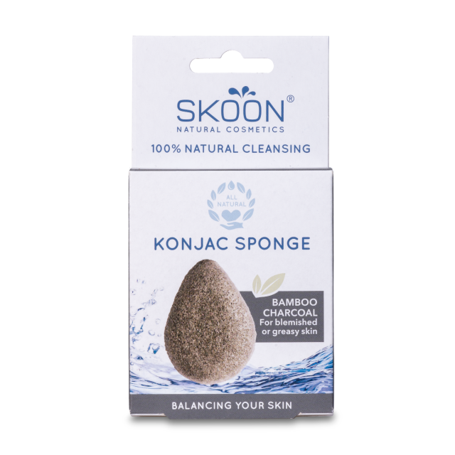 Skoon Konjac Sponge Bamboo Charcoal