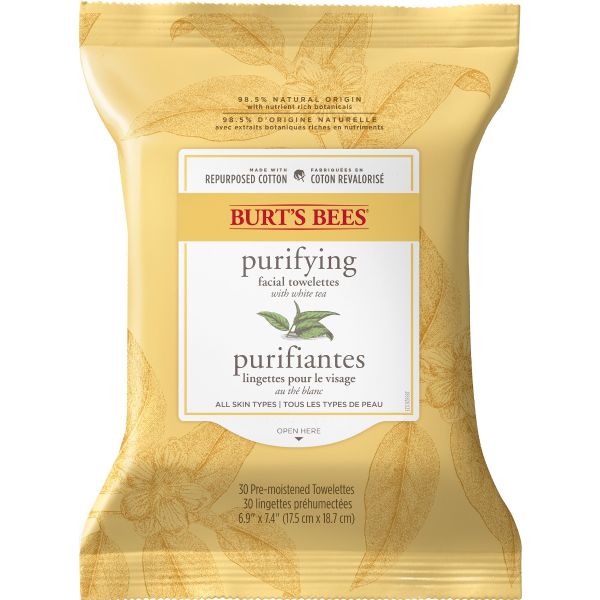 Burts Bees White Tea Facial Wipes (30 wipes)