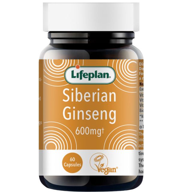 Lifeplan Siberian Ginseng 600mg (60 Capsules)