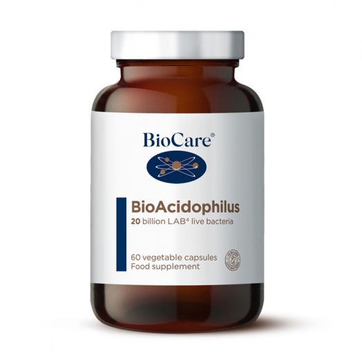 BioCare Bio-Acidophilus 20 Billion Probiotic (60 Capsules)