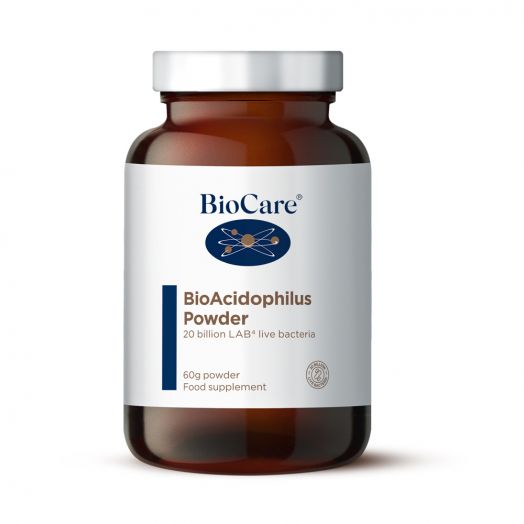 BioCare Bio-Acidophilus Powder 20 Billion Probiotic (60g)