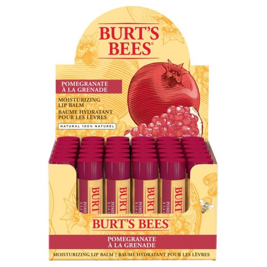 Burts Bees Pomegranate Lip Balm CDU