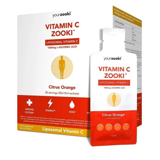 Your Zooki Liposomal Vitamin C 1000mg 30 Sachets
