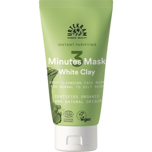 Urtekram White Clay Purifying Face Mask (75ml)