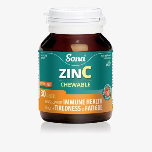 Sona Chewable Zinc + Vitamin C (30 loz)