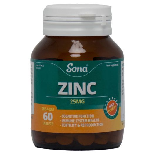 Sona Zinc 25mg (60tbs)