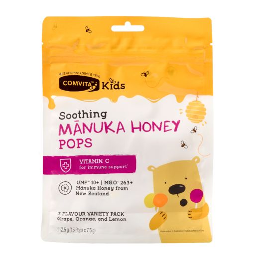 Comvita Kids Manuka Lollipops 3 Flavours (15 lollipops)