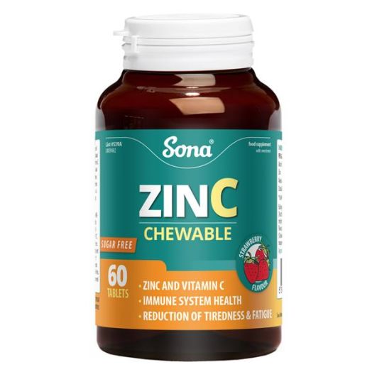 Sona Chewable Zinc + Vitamin C (60 loz)