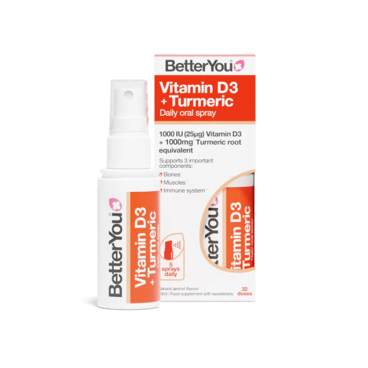 BetterYou Vitamin D3 + Turmeric Oral Spray (50ml)