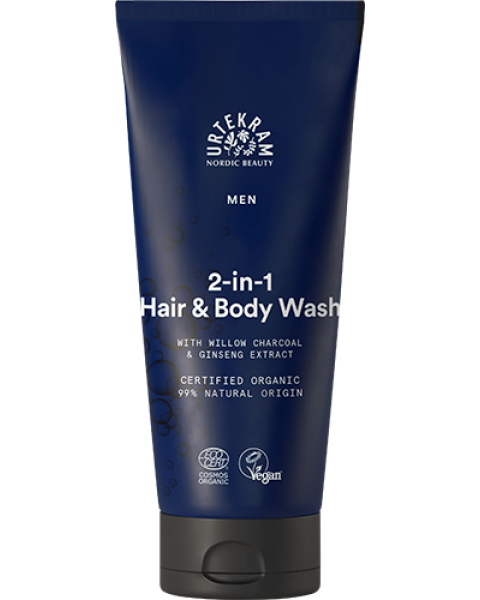 Urtekram Men's Hair & Body Wash (200ml)