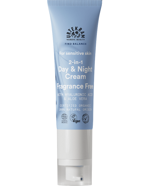 Urtekram Fragrance Free 2 in 1 Day & Night Cream- Sensitive Skin (50ml)