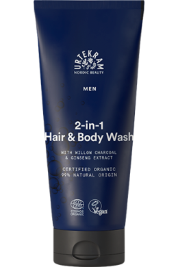 Urtekram Men's Hair & Body Wash (200ml)